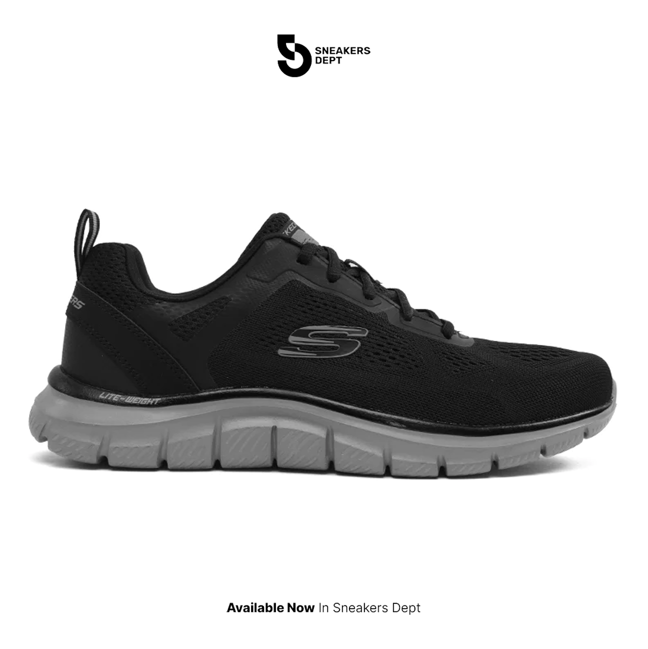 Sepatu Sneakers Pria SKECHERS TRACK BROADER 232698BKCC ORIGINAL