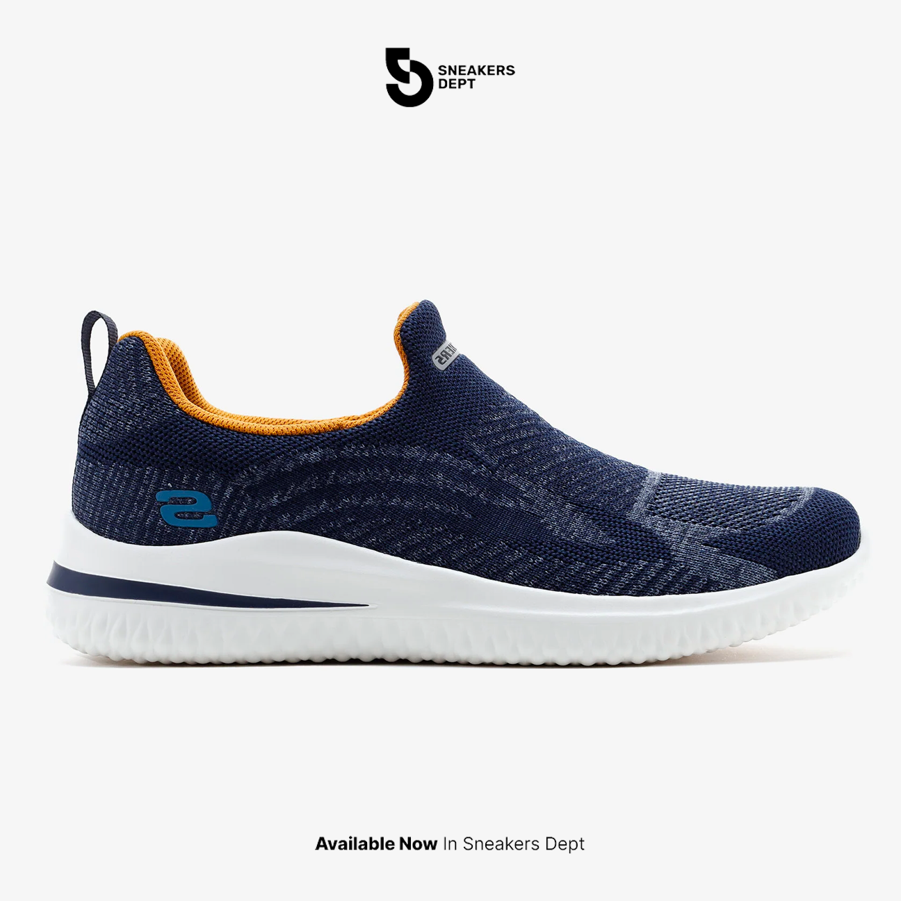 Sepatu Sneakers Pria SKECHERS DELSON 3.0 ANGELO 210570NVY ORIGINAL