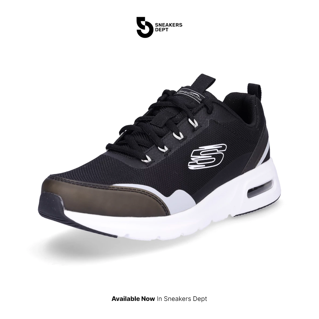 Sepatu Sneakers Wanita SKECHERS SKECH AIR COURT GOOD NEWS 149945BKW ORI