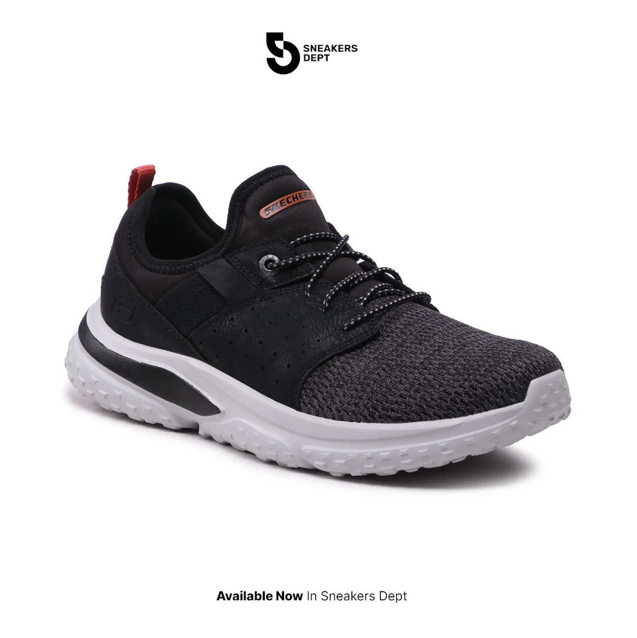Sepatu Sneakers Pria SKECHERS SOLVANO CASPIAN 210553BLK ORIGINAL